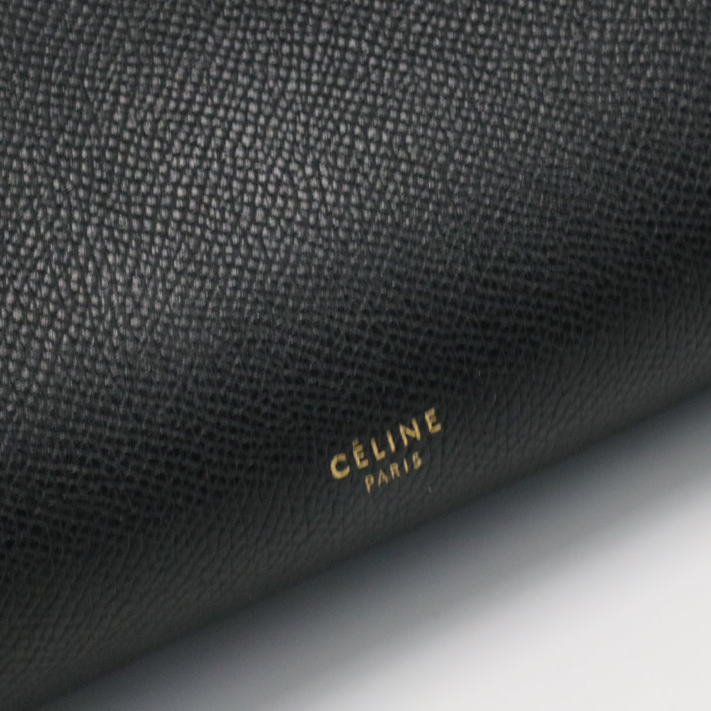 Grained Calfskin Mini Belt Bag Black