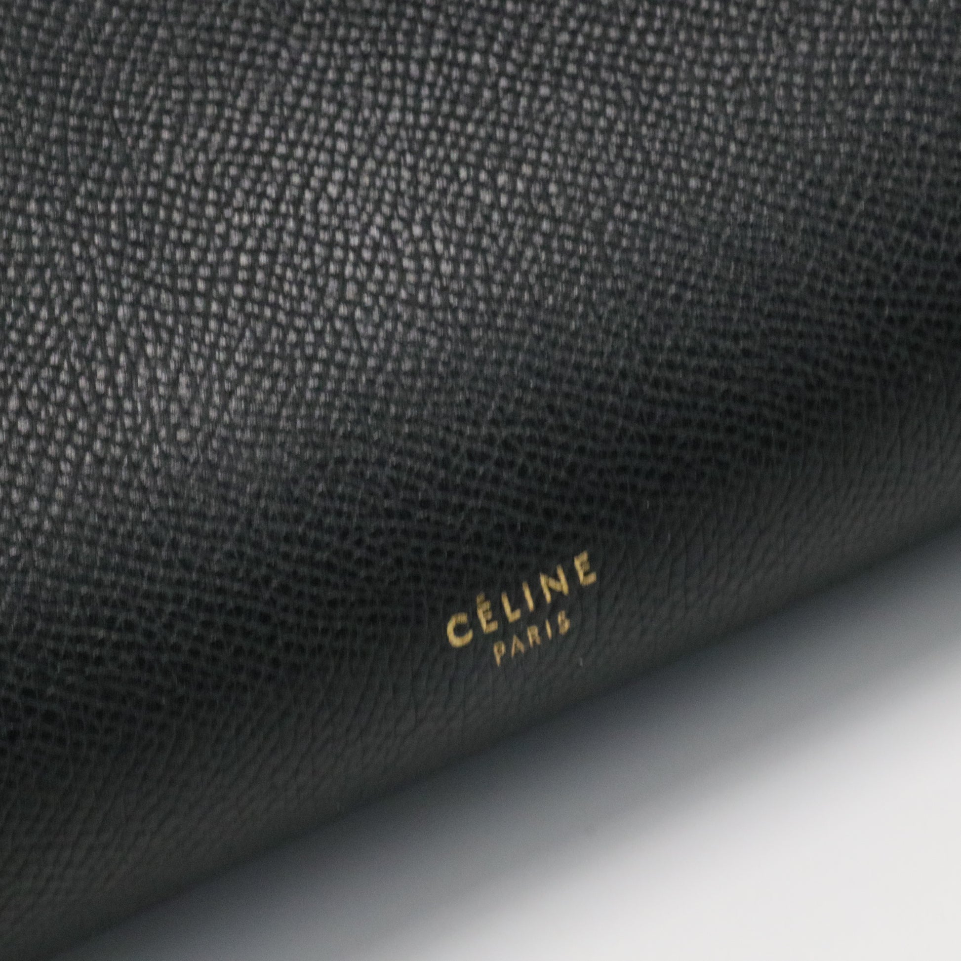 Grained Calfskin Mini Belt Bag Black
