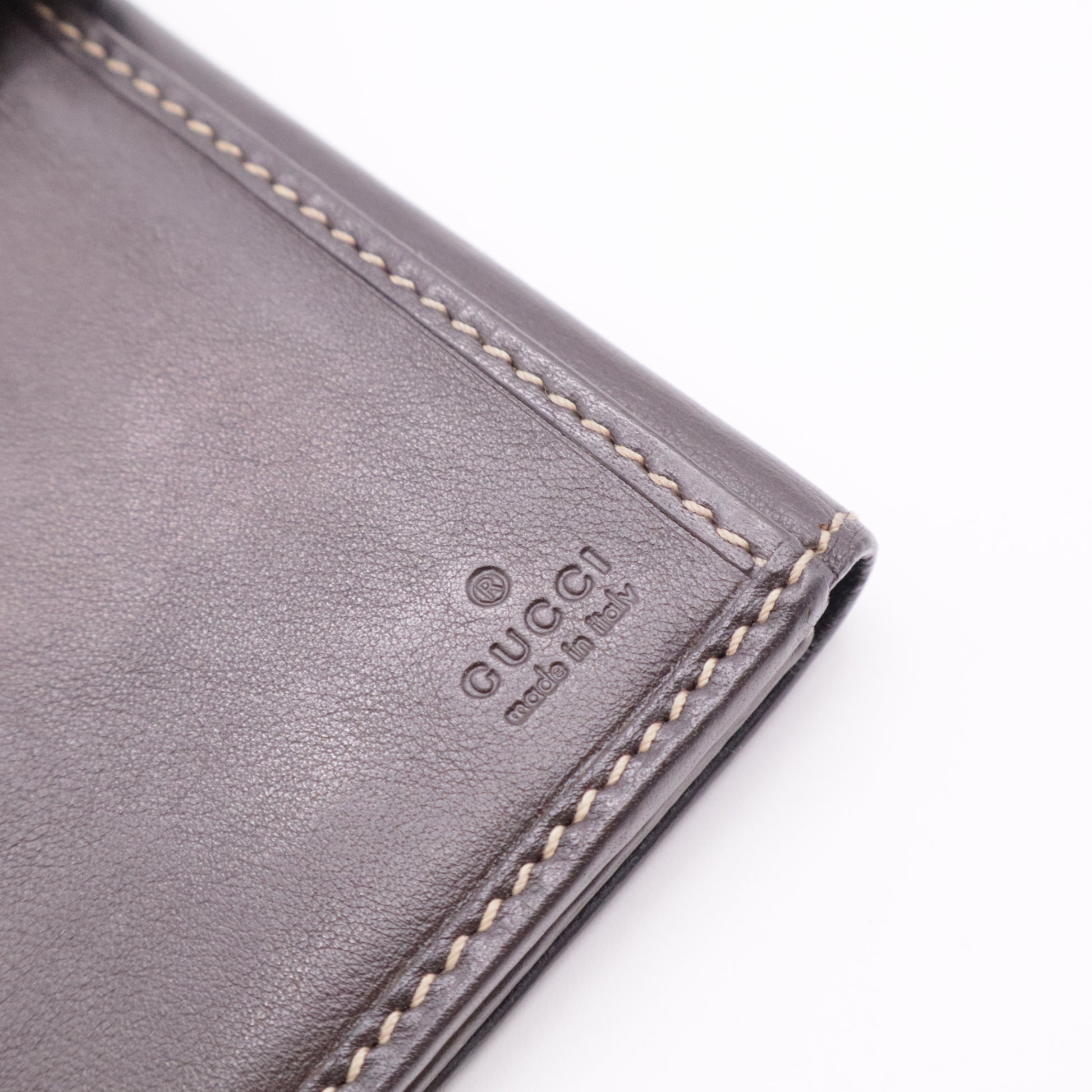 Beige/Ebony GG Canvas Engraved Heart Continental Wallet