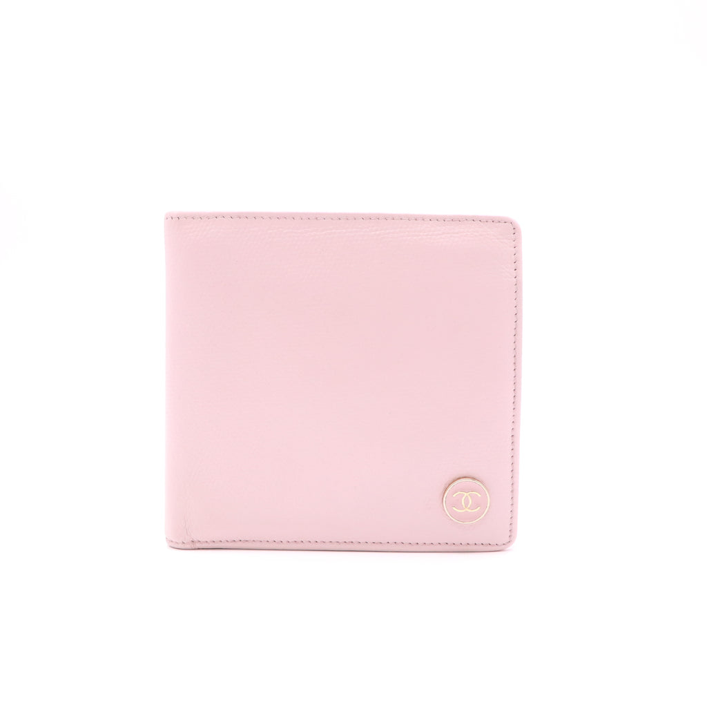 Chanel CC Button Bi-Fold Wallet Pink W22059