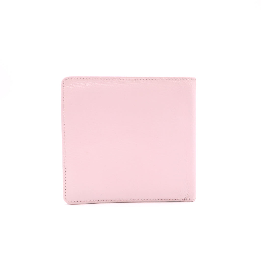Chanel CC Button Bi-Fold Wallet Pink W22059