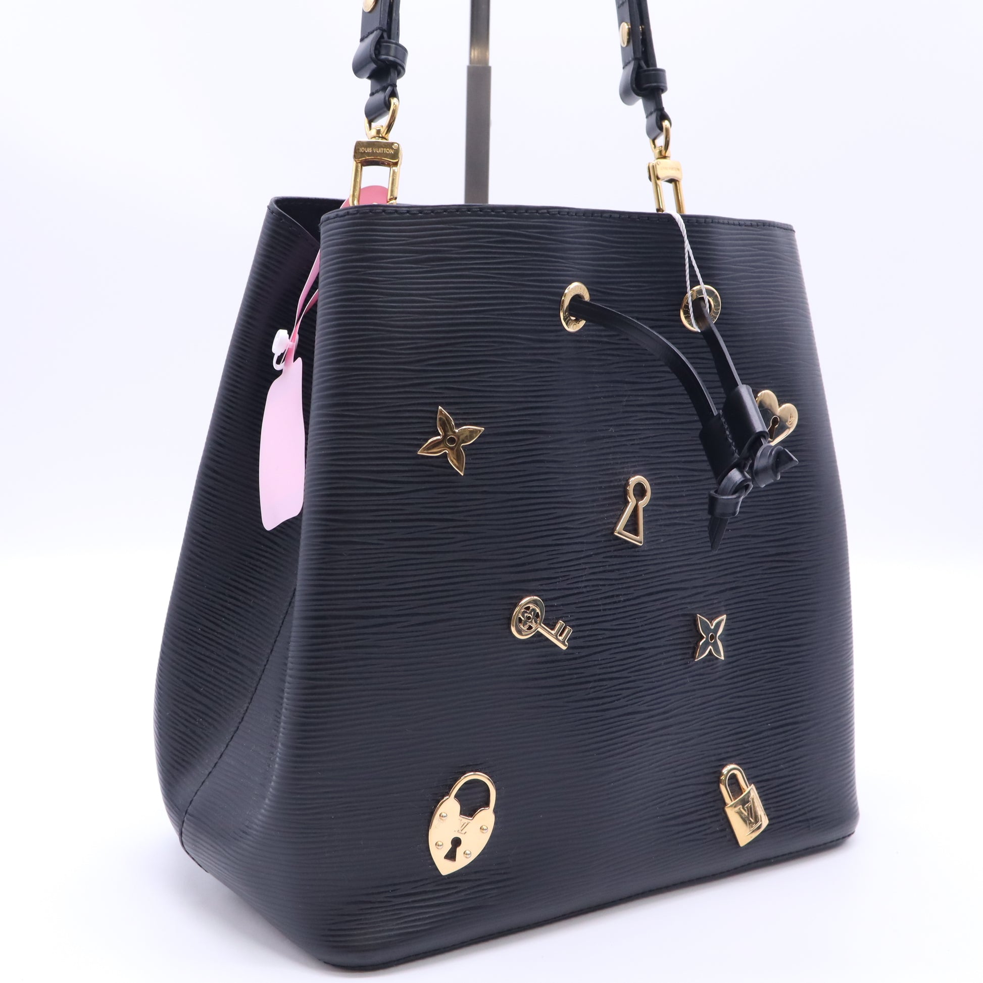 Louis Vuitton NeoNoe Handbag Love Lock Epi Leather Twins LDJ5257