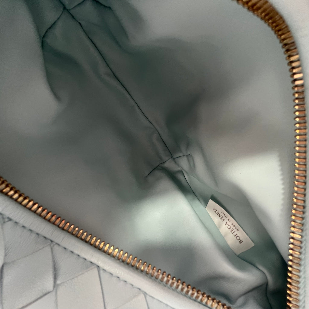 Nappa Intrecciato Mini Jodie Pale Blue twins