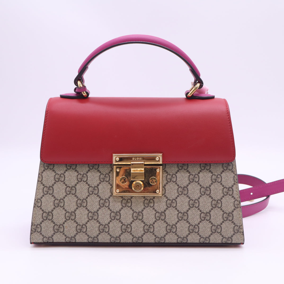 Gucci Padlock GG Supreme Small Top Handle Bag Twins LDJ6321
