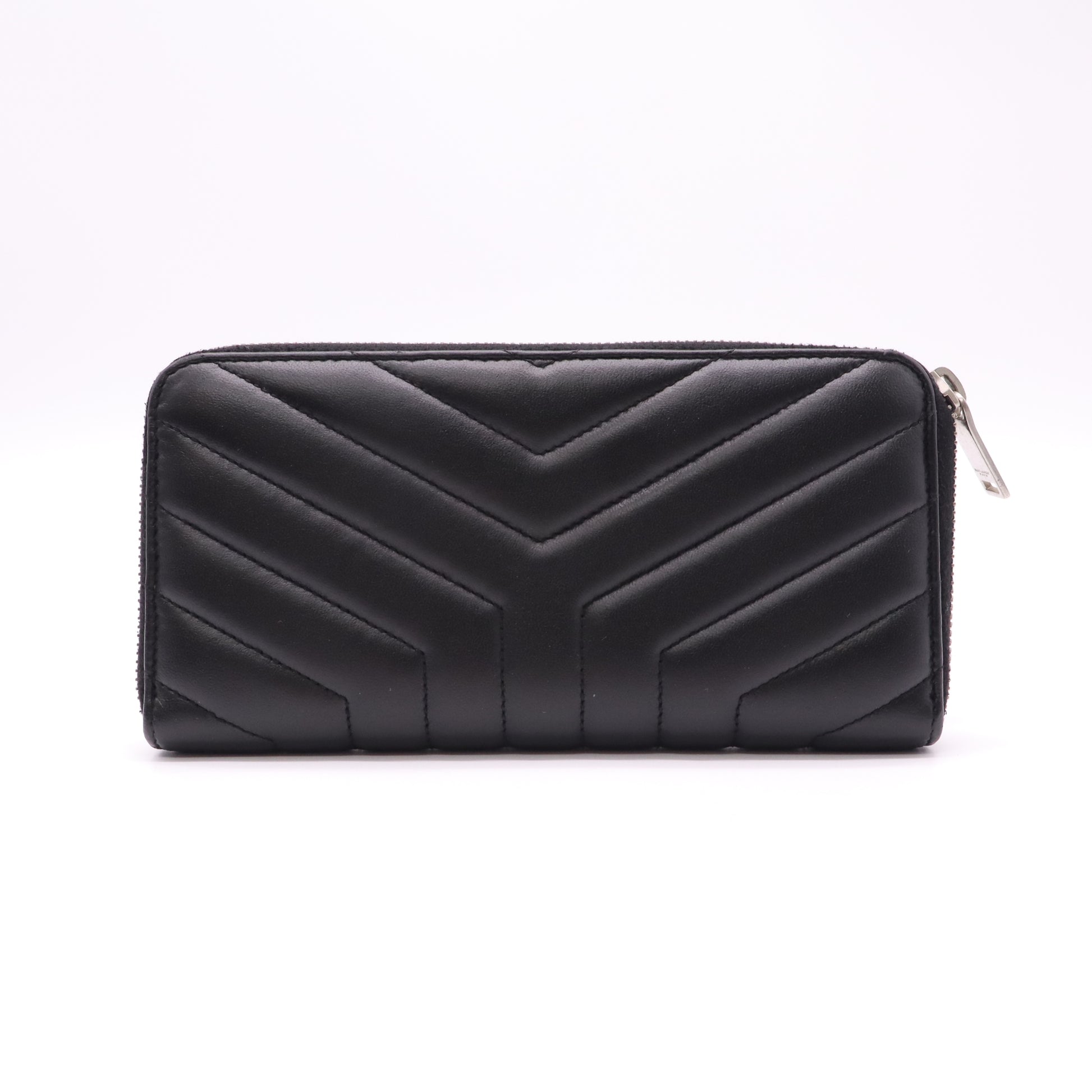 Loulou Zip Around Wallet Matelasse Chevron Leather Long W22062