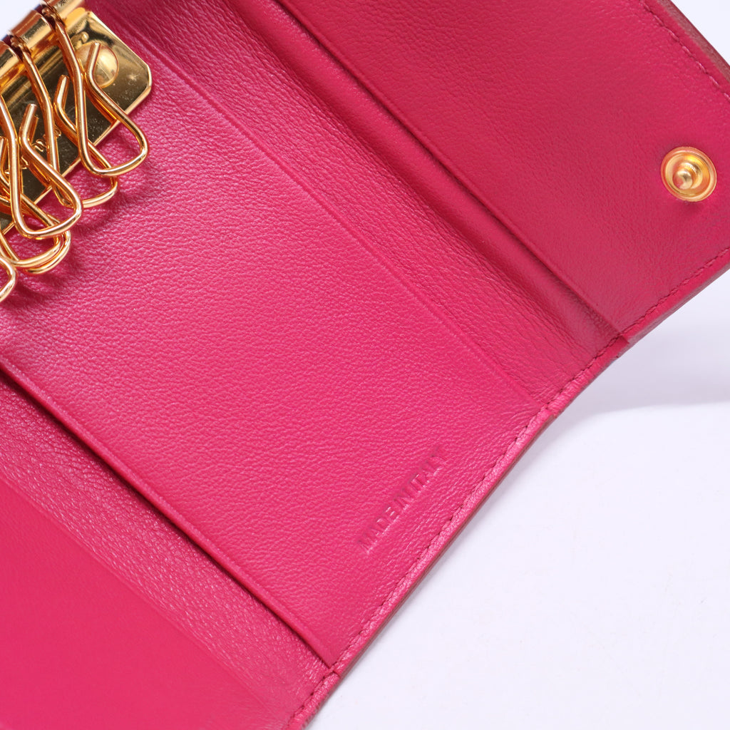 Patent Leather Bow Key Case W20415