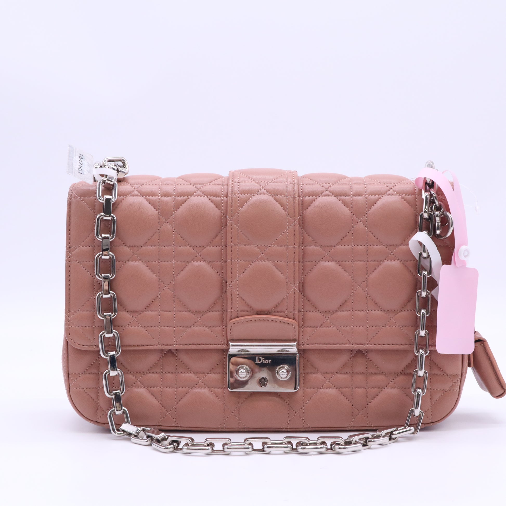 Cannage Quilted Lambskin Leather Miss Dior Medium Flap Bag Twins LDJ5247