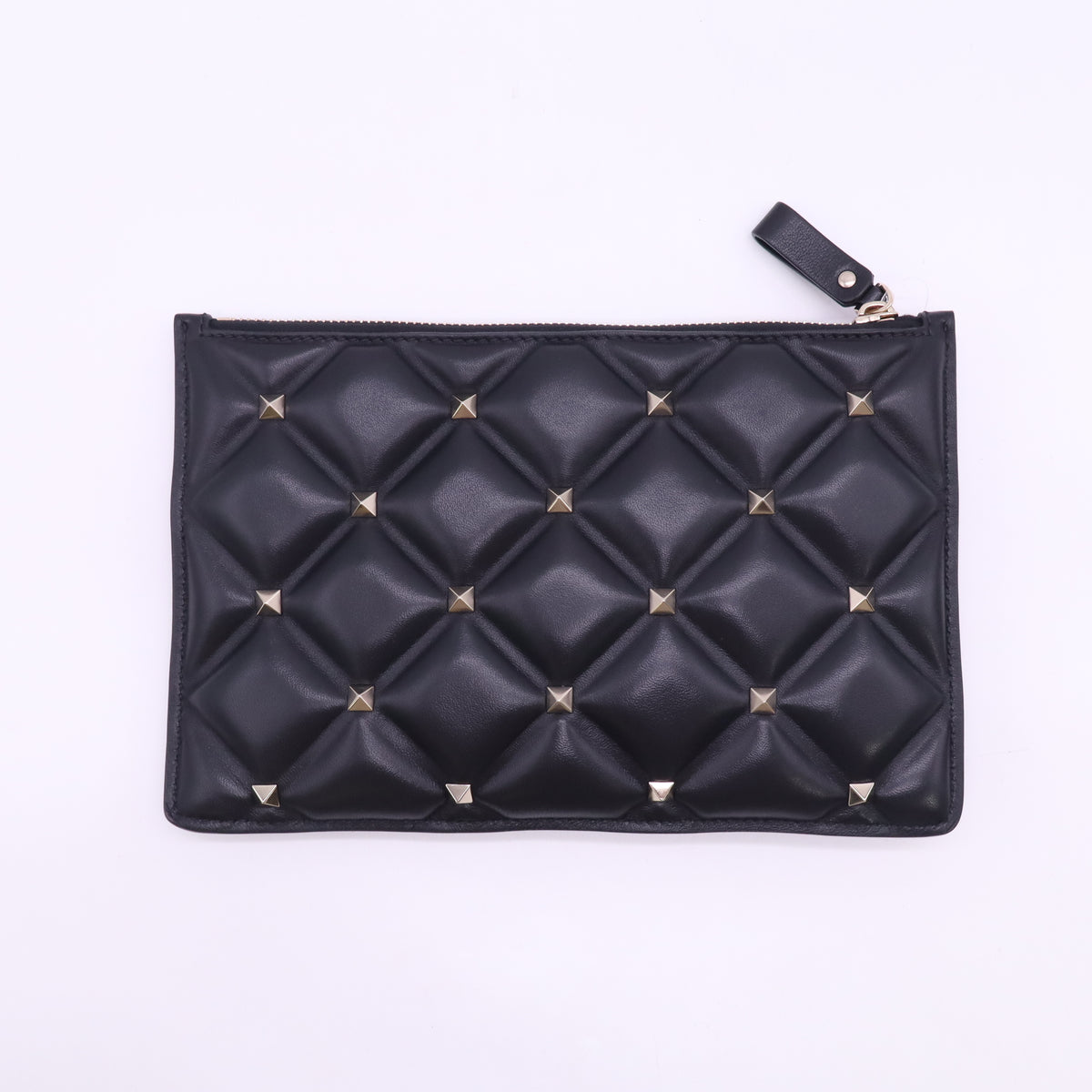 Valentino Garavani Large Candystud Flat Zip Pouch Twins LDJ6326