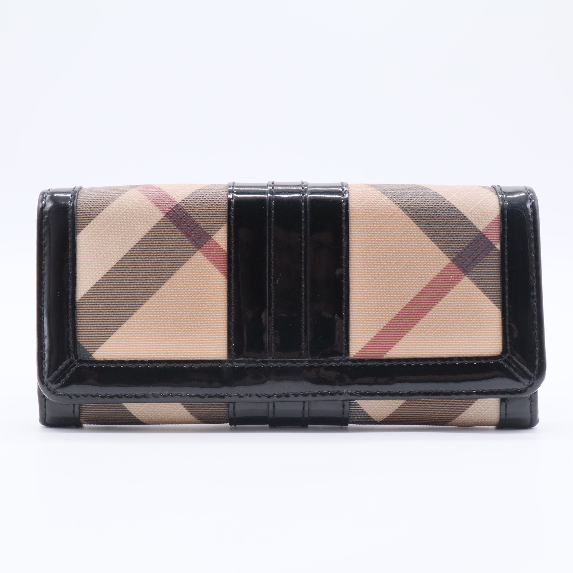 Supernova Check Coated Canvas Continental Wallet