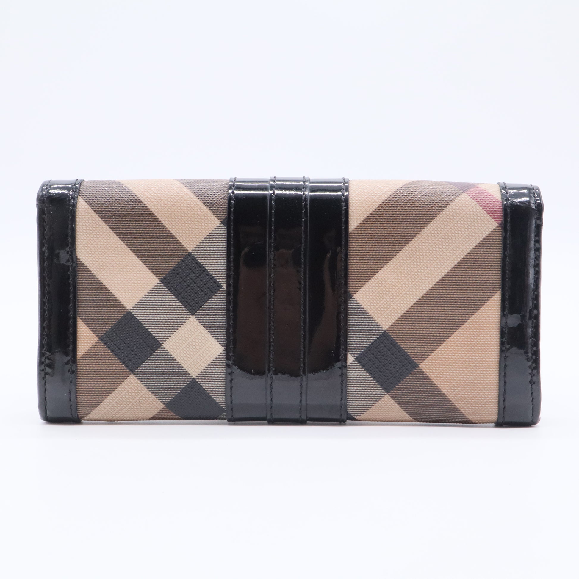 Supernova Check Coated Canvas Continental Wallet