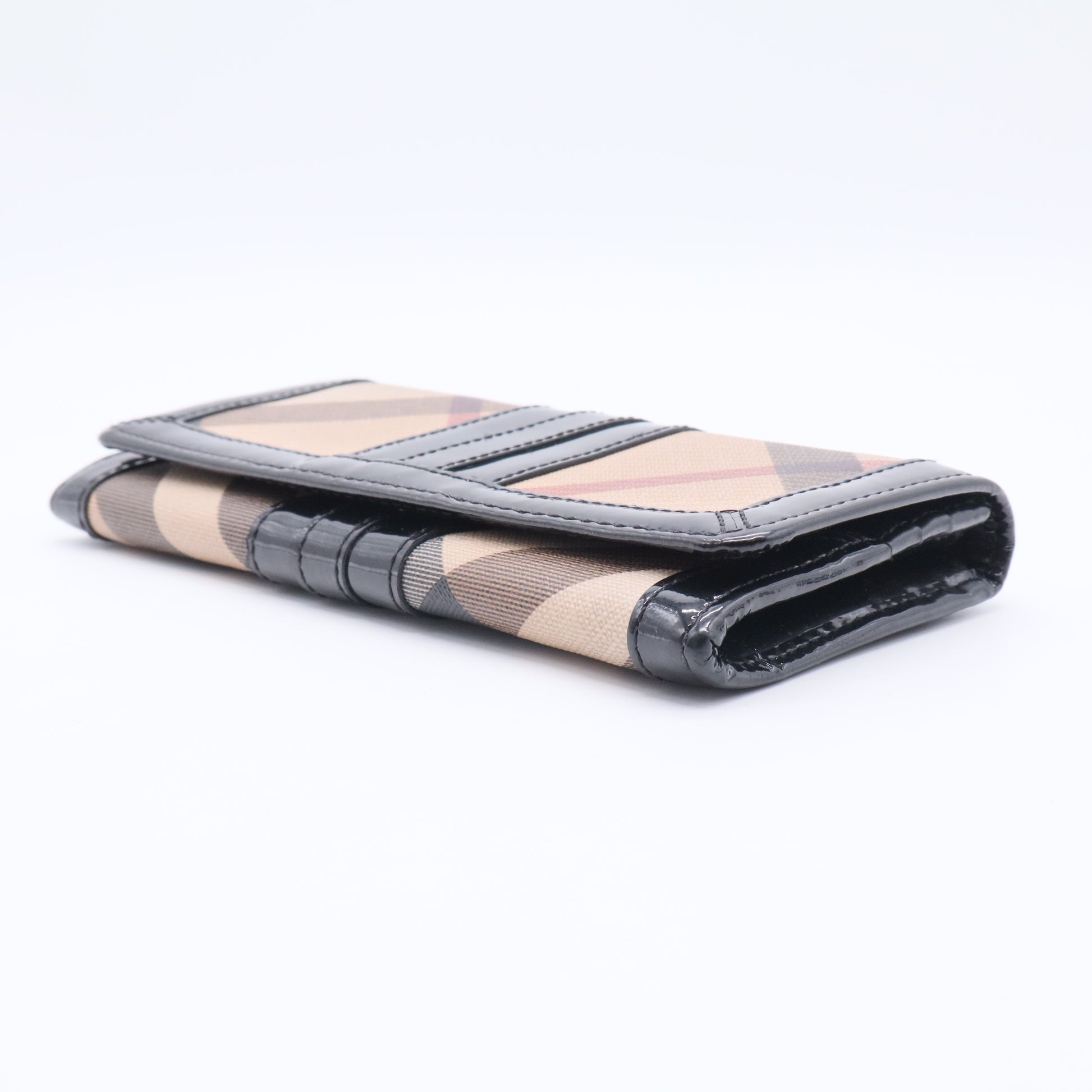 Supernova Check Coated Canvas Continental Wallet
