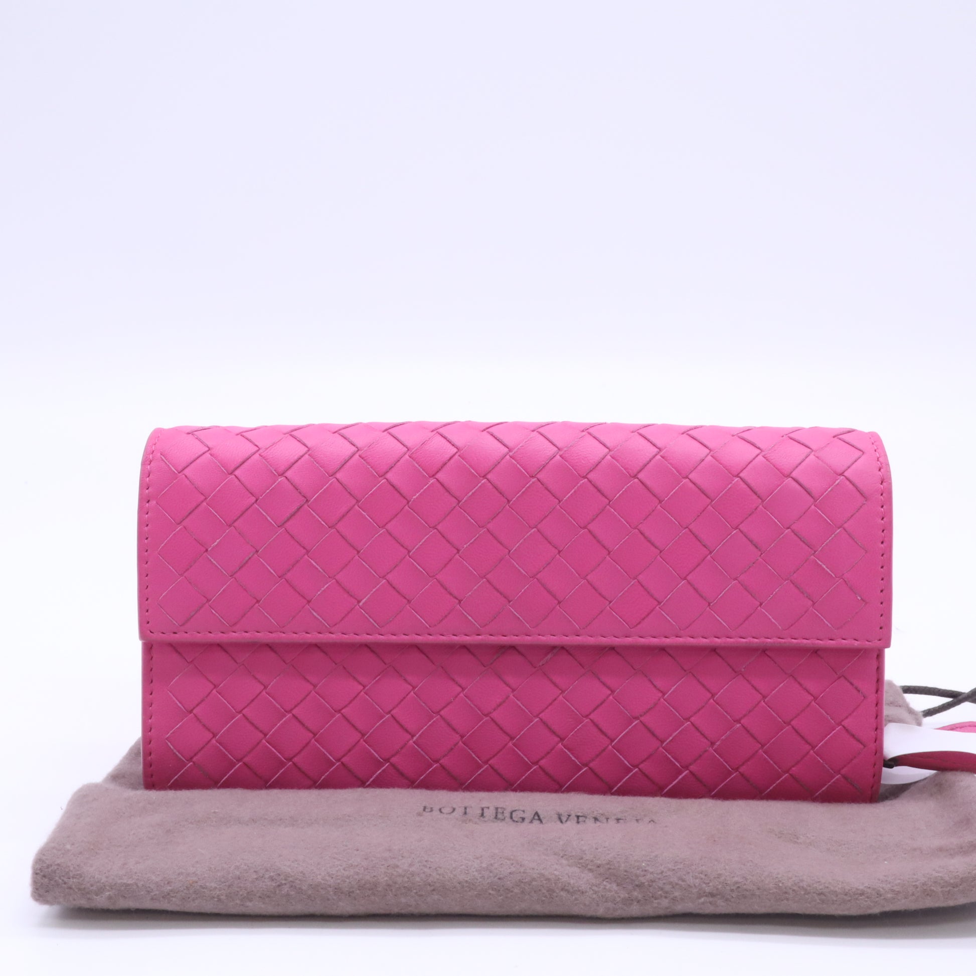 Bottega Veneta Nappa Intrecciato Continental Flap Wallet Twins W22866