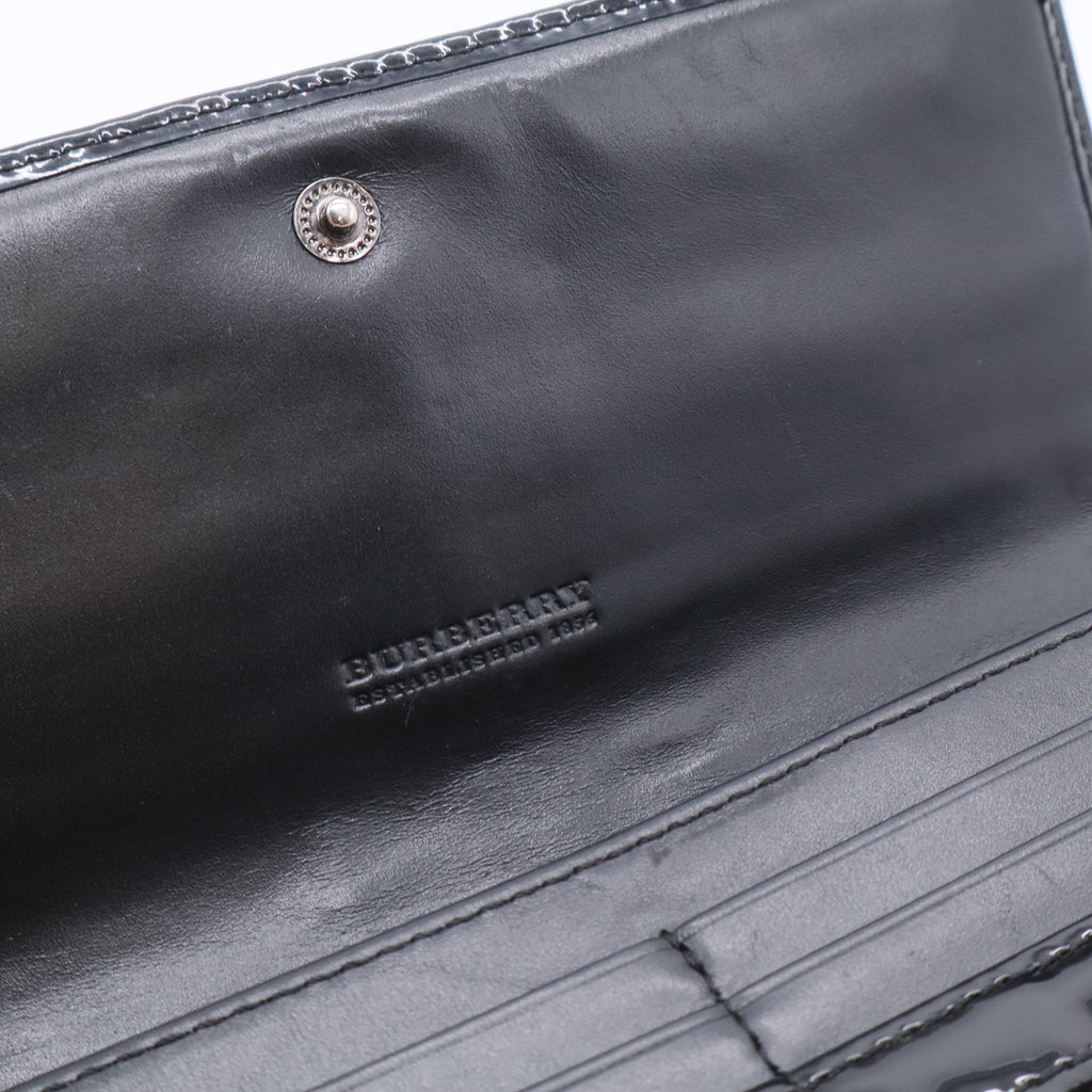 Supernova Check Coated Canvas Continental Wallet