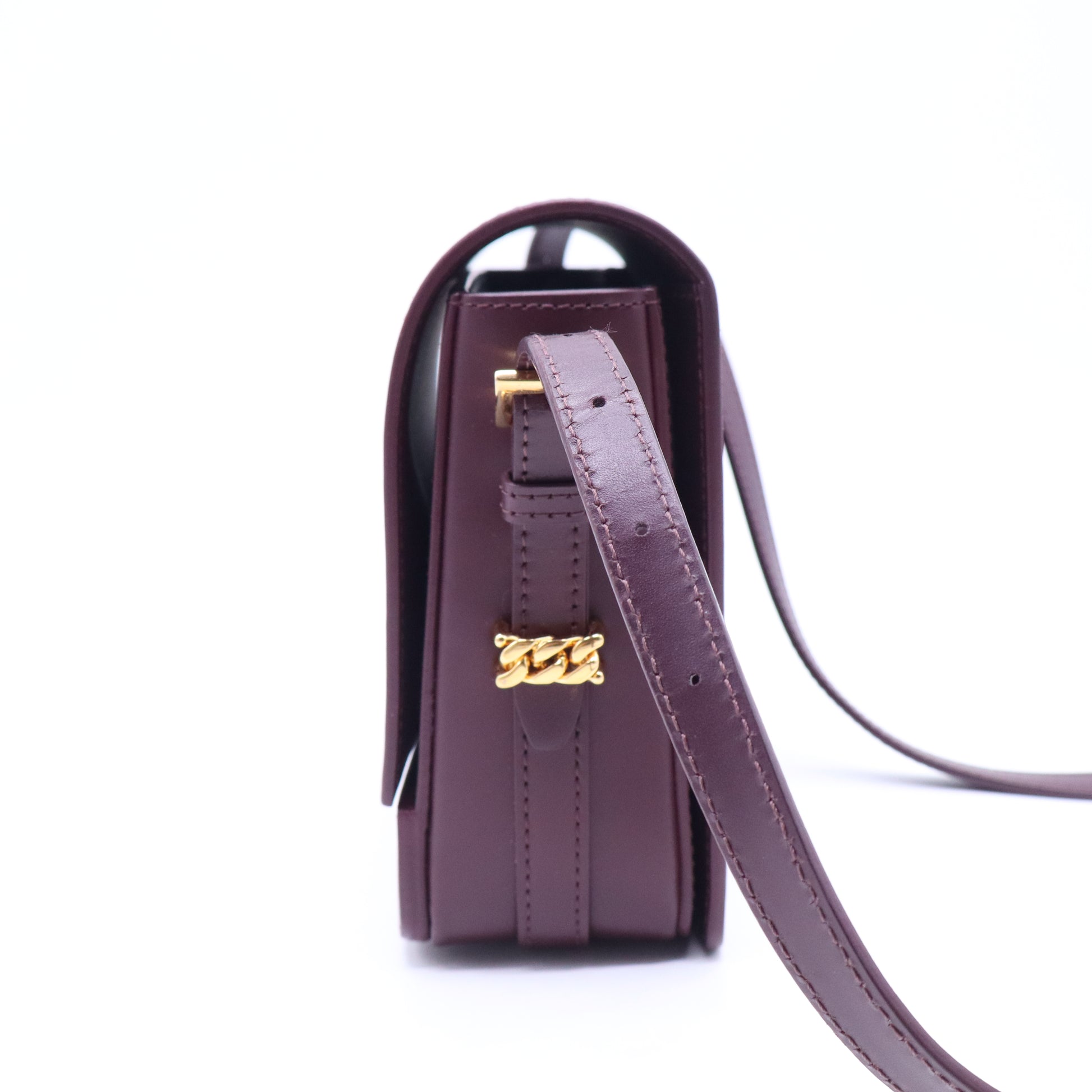 Burberry Open Box - Oxblood Leather Small Grace Crossbody Bag twins B20730