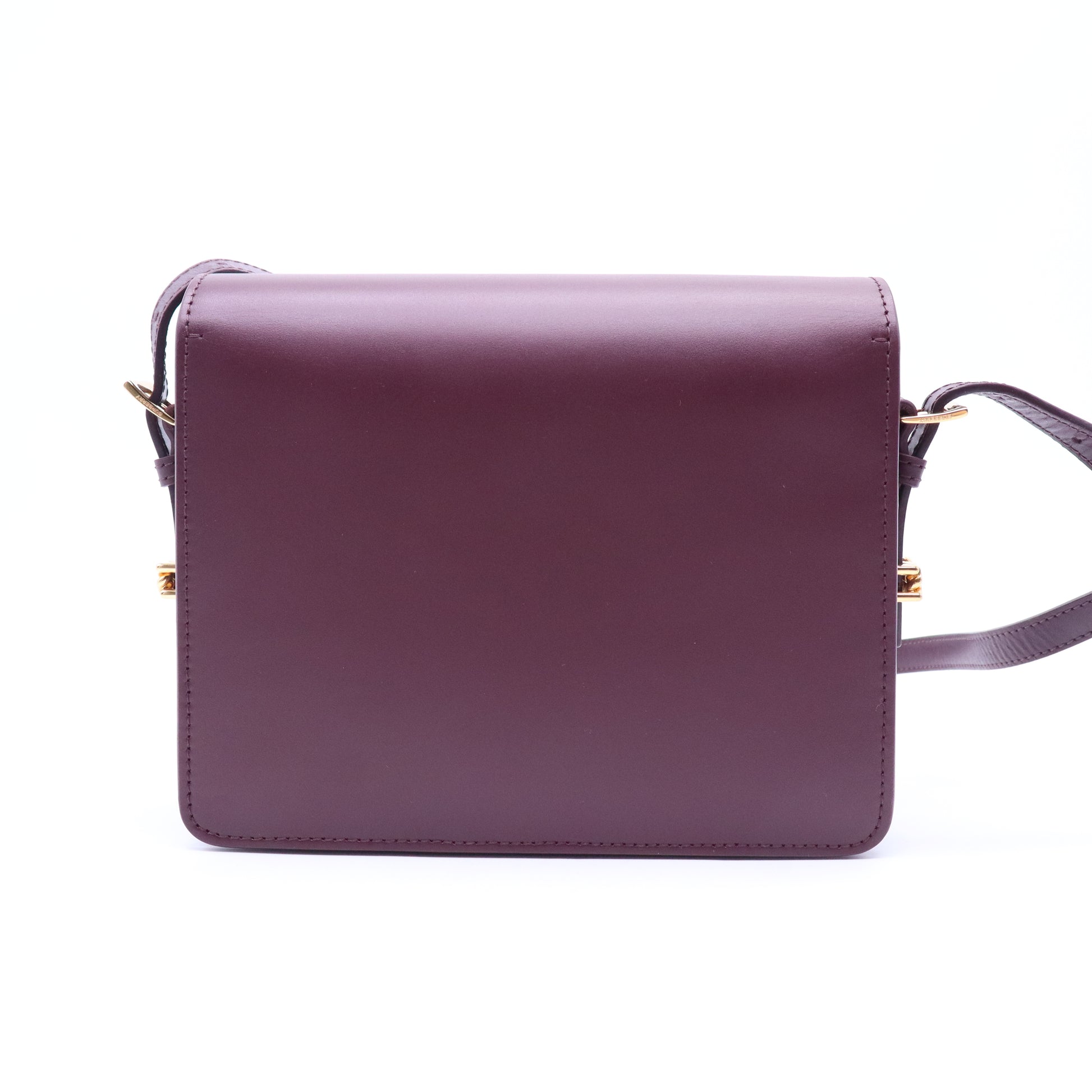 Burberry Open Box - Oxblood Leather Small Grace Crossbody Bag twins B20730