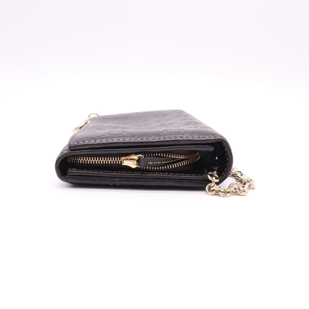 Gucci Guccissima Leather Zip Around Continental Wallet W22075