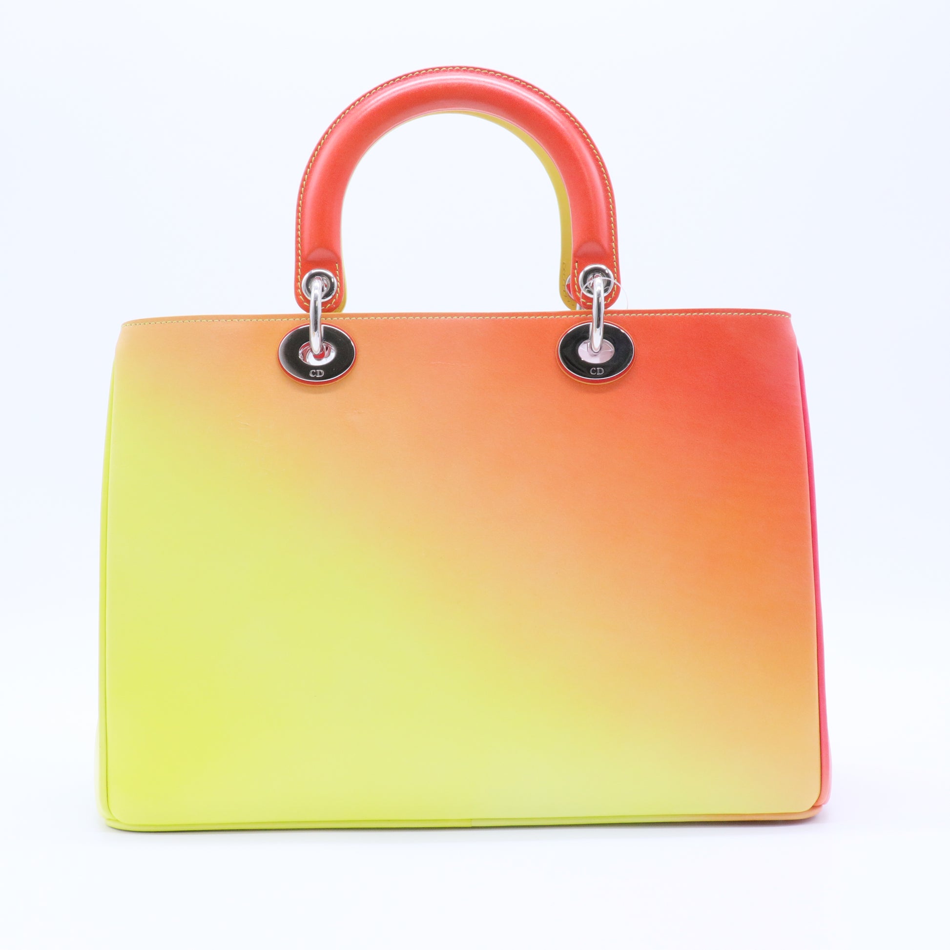 Lady Dior Bag Ombre Leather Medium twins