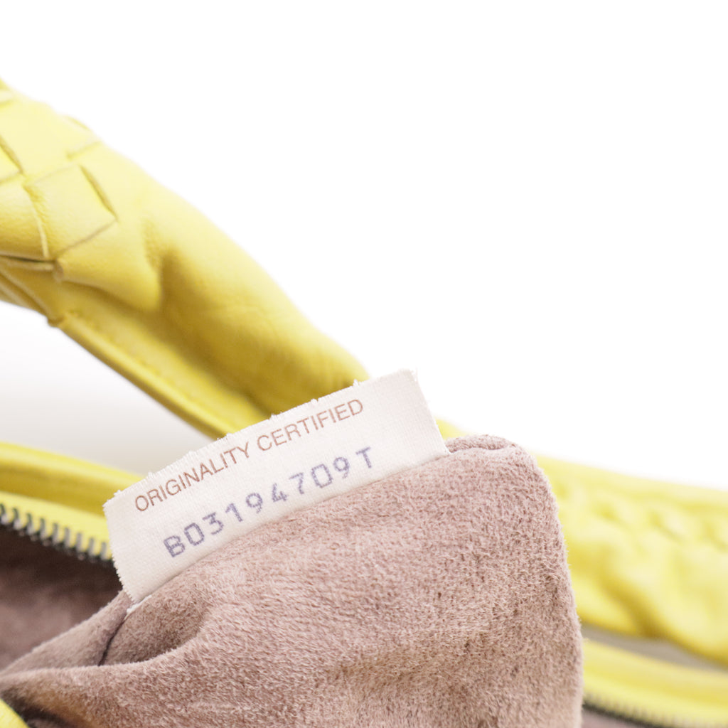 Nappa Intrecciato Large Veneta Hobo Yellow