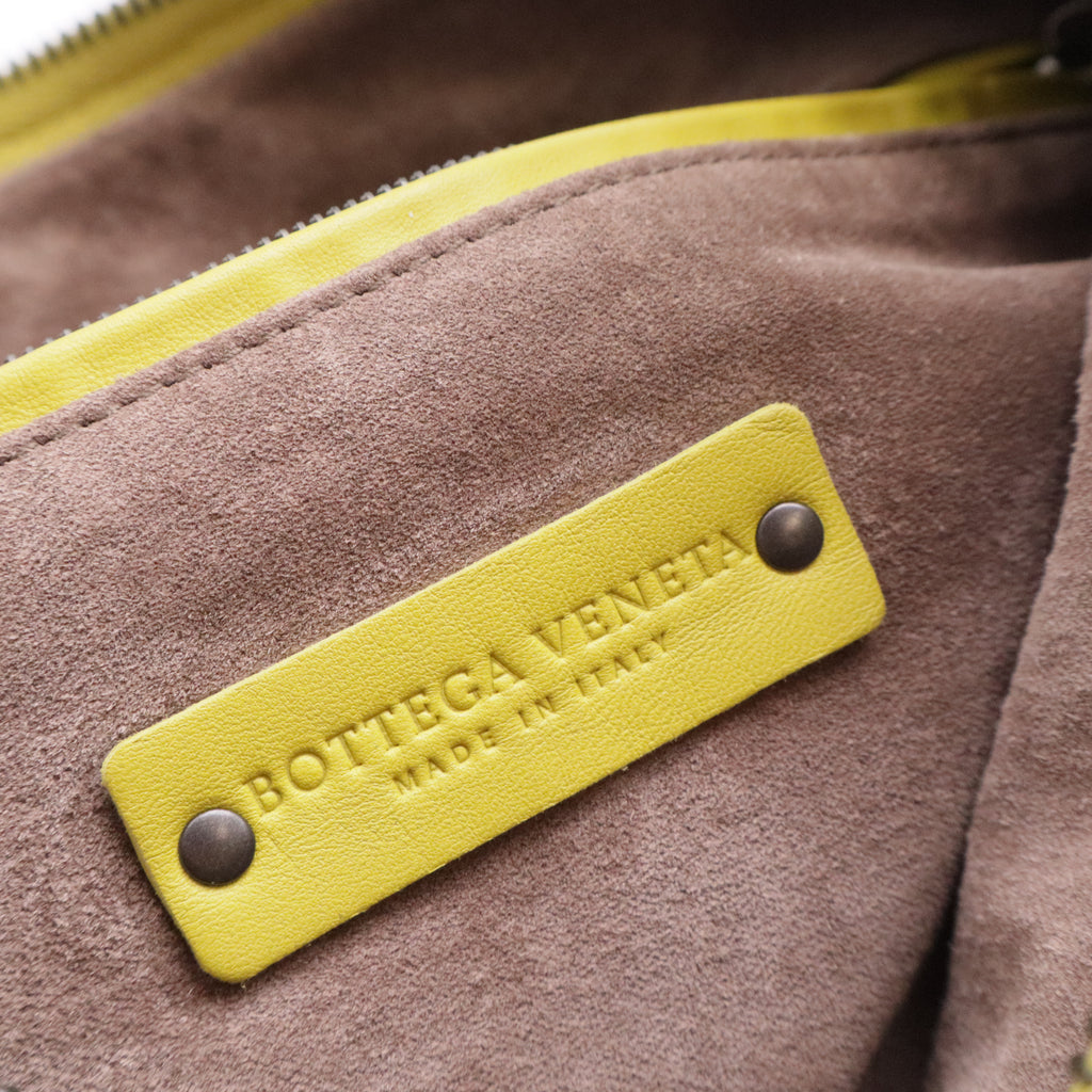 Nappa Intrecciato Large Veneta Hobo Yellow