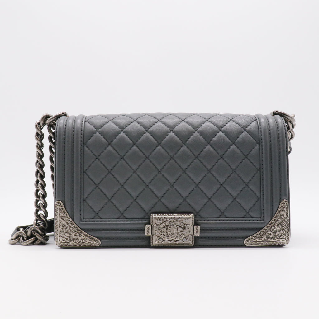 Boy Flap Bag Quilted Lambskin Old Medium twins