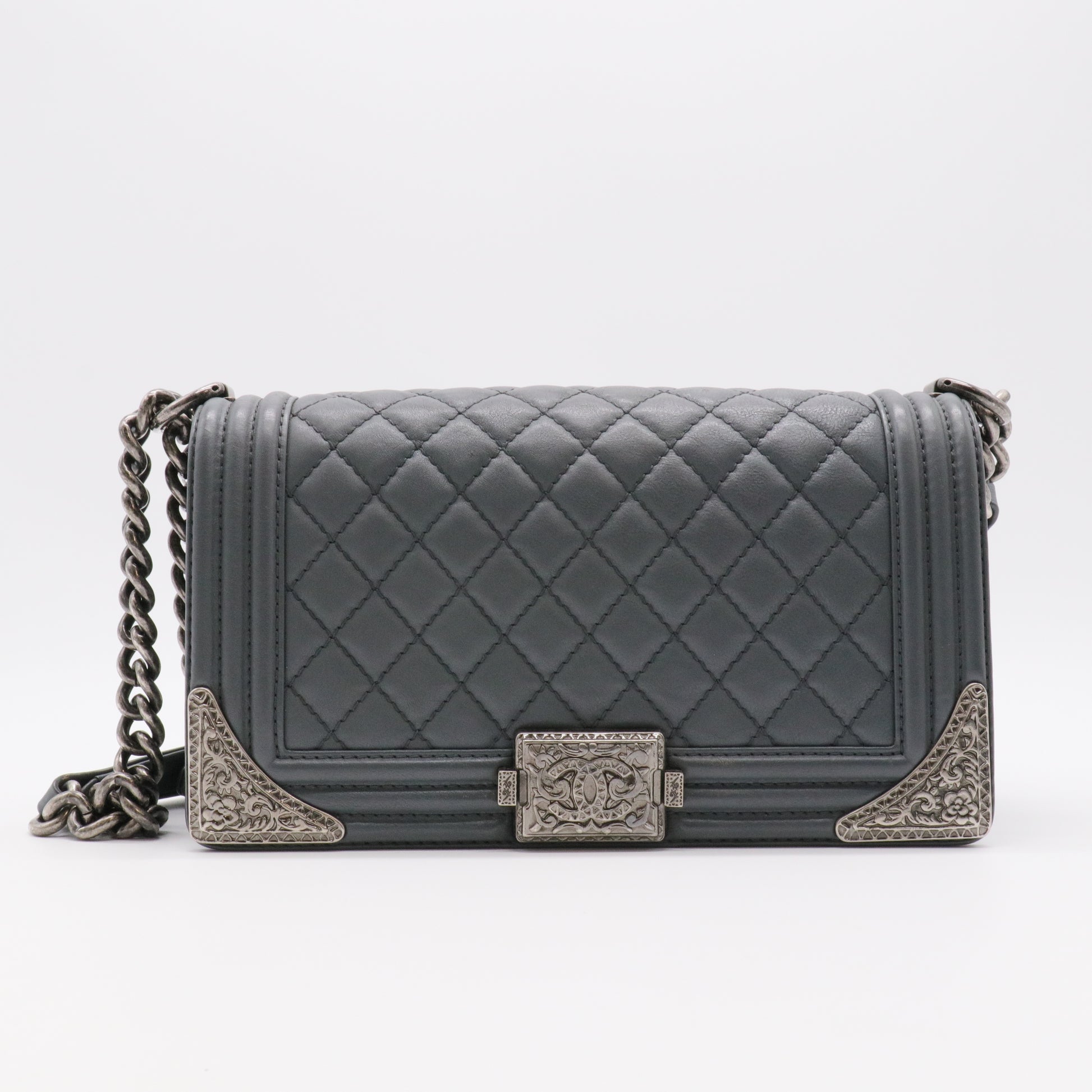 Boy Flap Bag Quilted Lambskin Old Medium twins