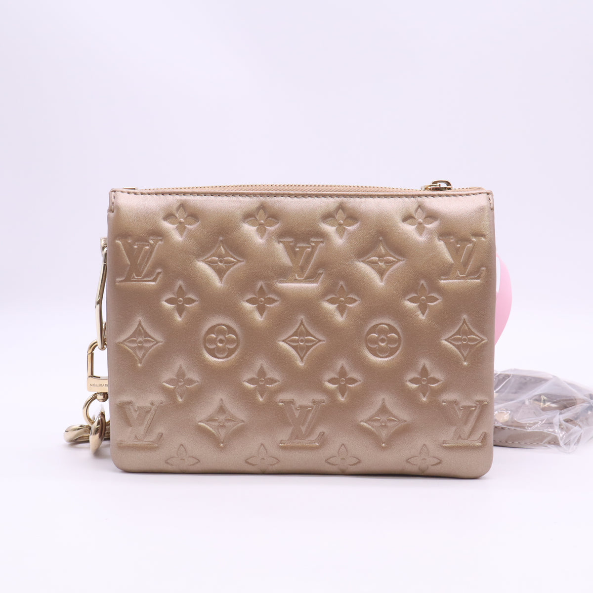 Louis Vuitton Coussin Bag Monogram Embossed Lambskin BB Twins LDJ6361