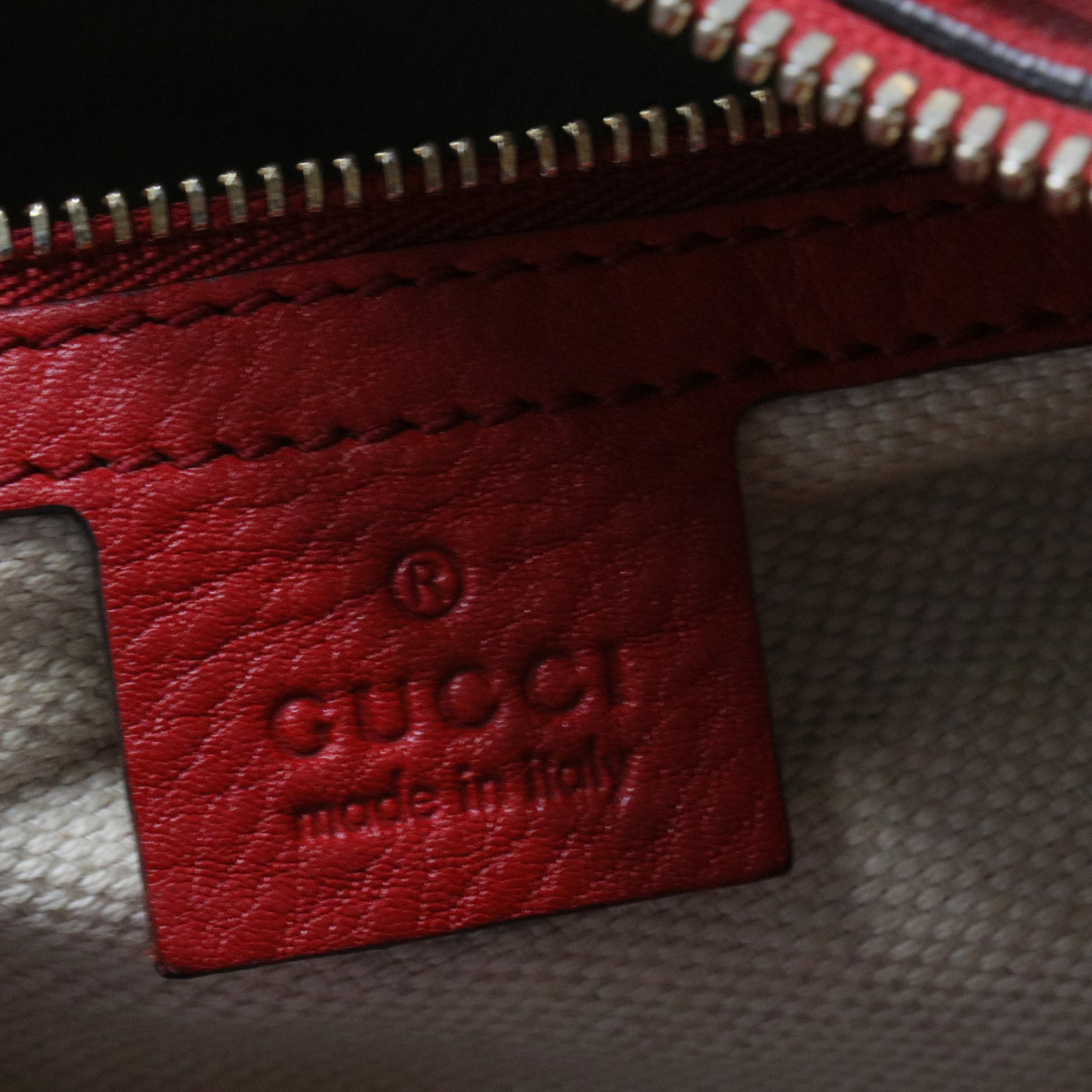 Red Pebbled Leather Soho Boston Bag