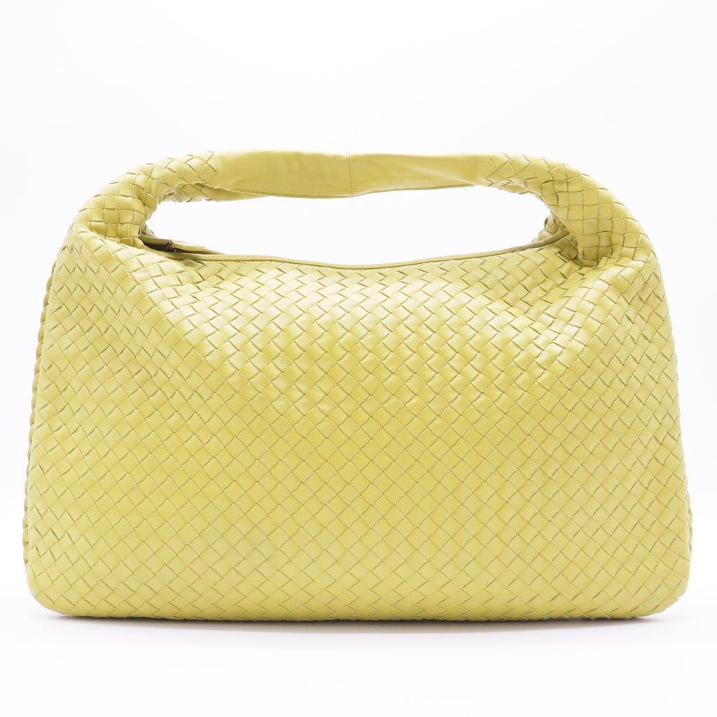 Nappa Intrecciato Large Veneta Hobo Yellow