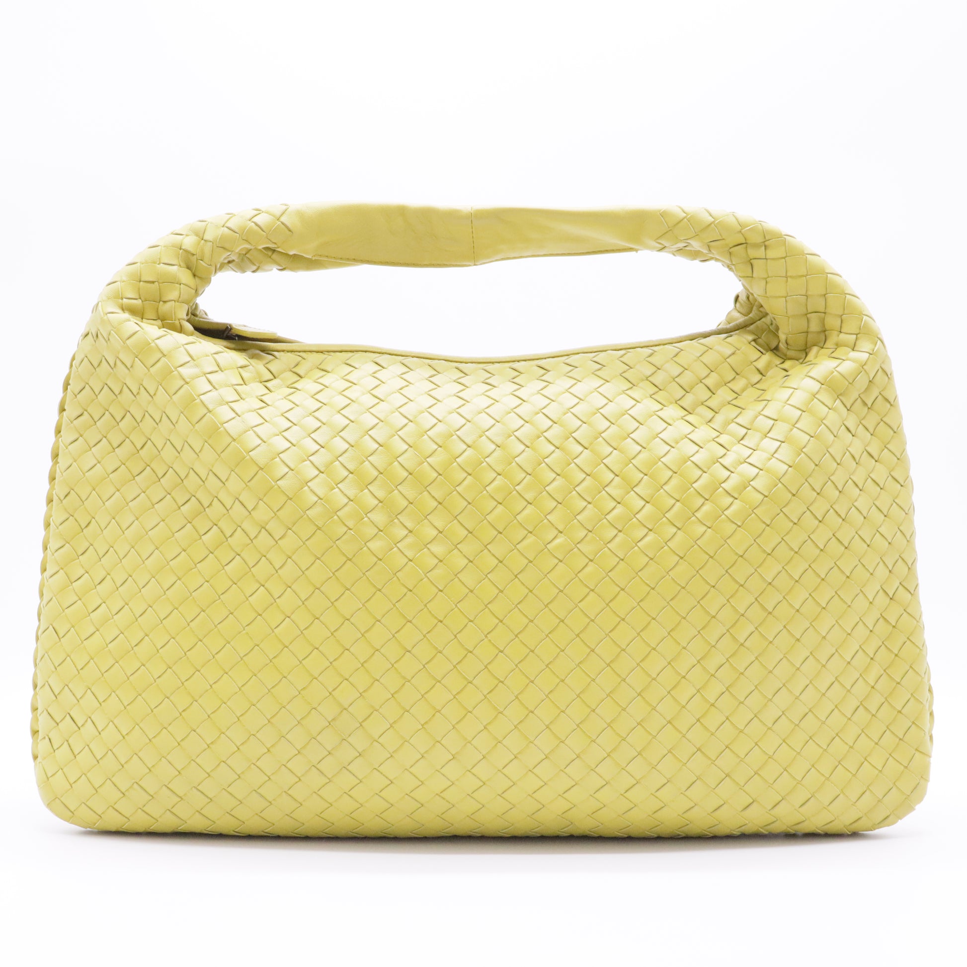 Nappa Intrecciato Large Veneta Hobo Yellow