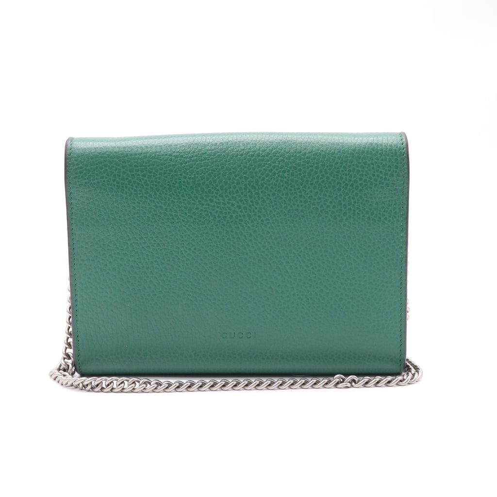 Gucci Dollar Calfskin Crystal Mini Dionysus Chain Wallet Bag B22807