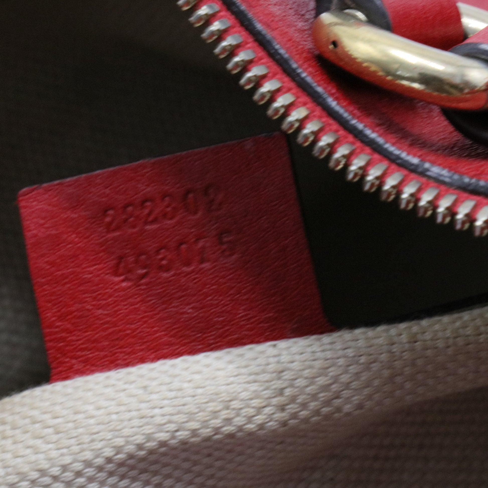 Red Pebbled Leather Soho Boston Bag