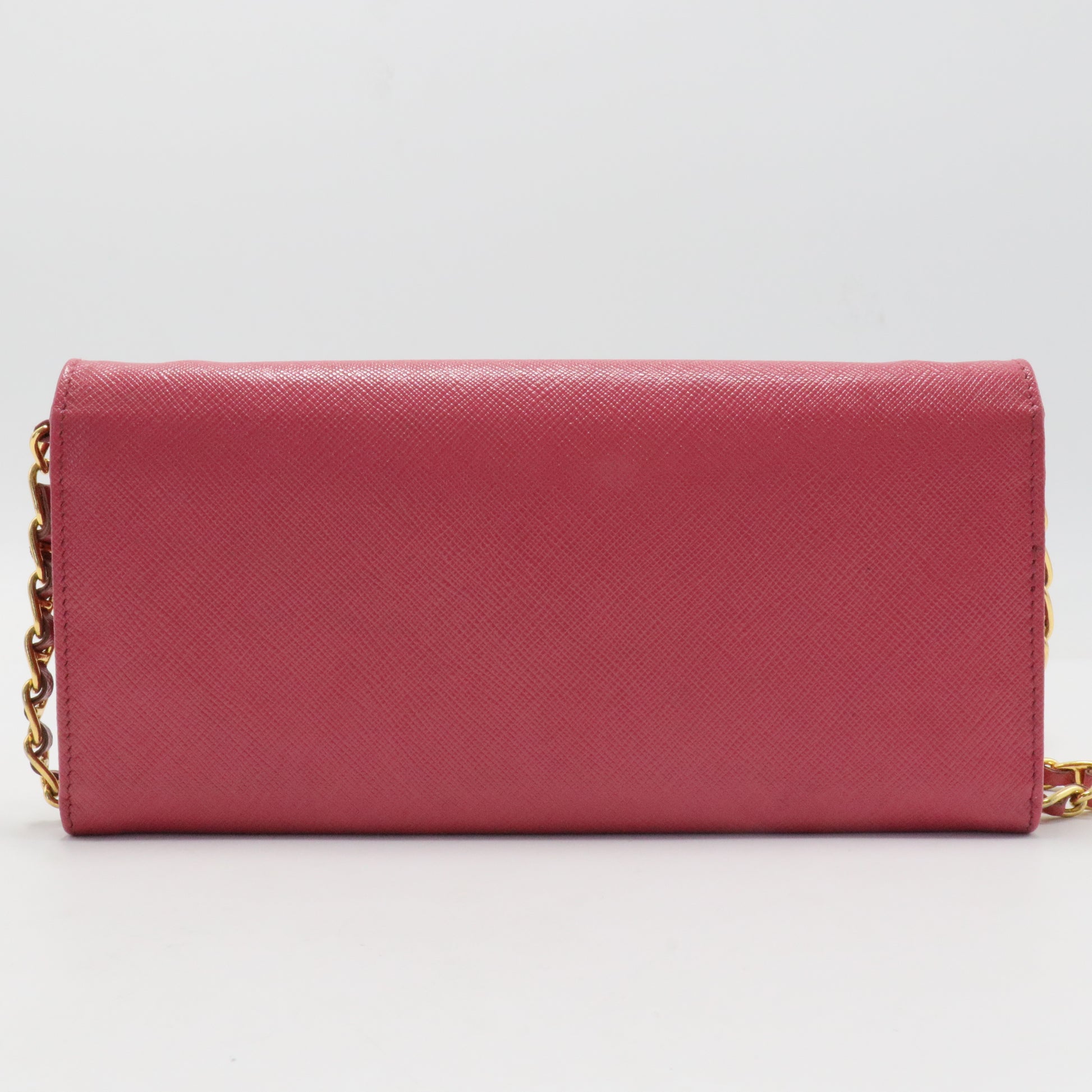 Prada Pink Saffiano Long Wallet