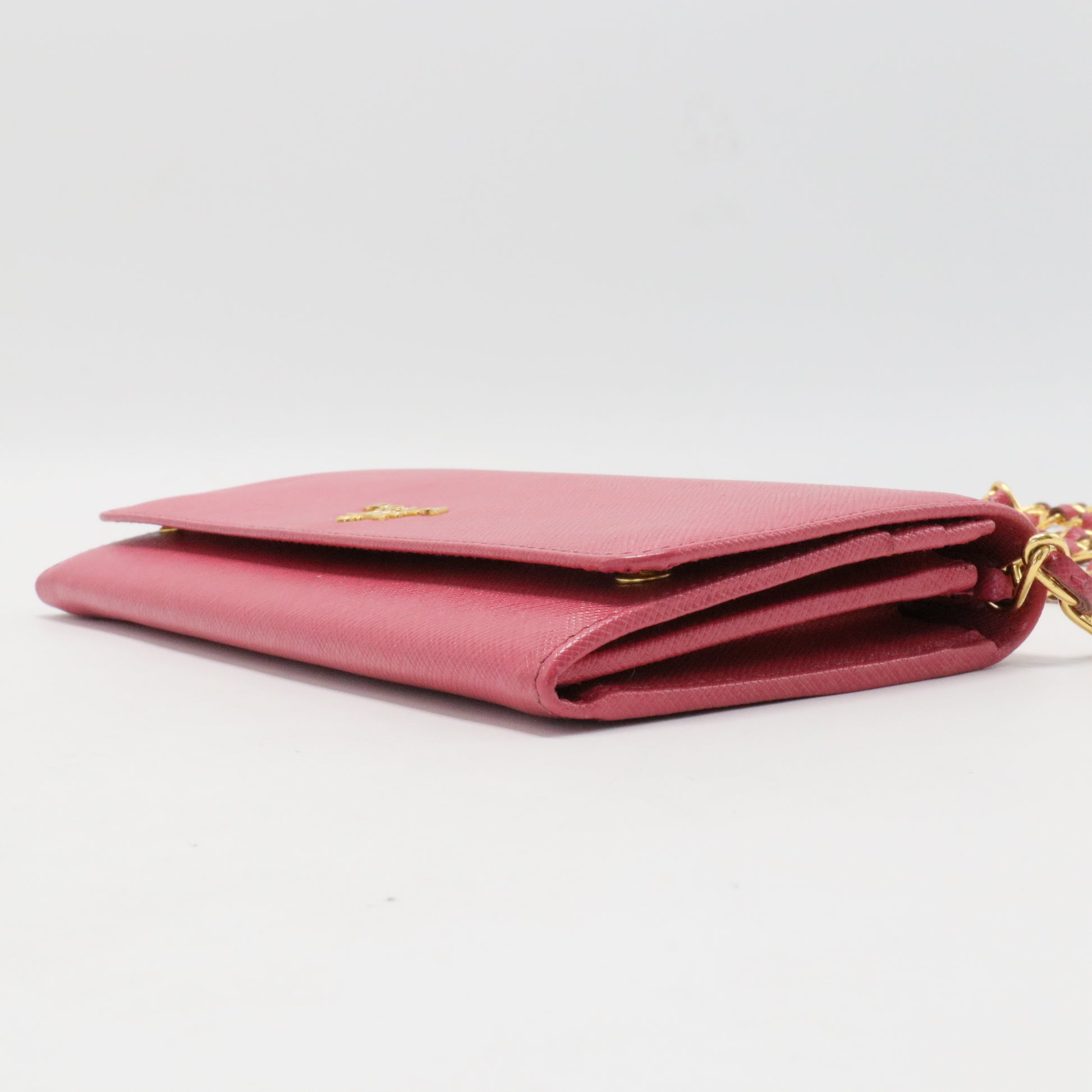 Prada Pink Saffiano Long Wallet