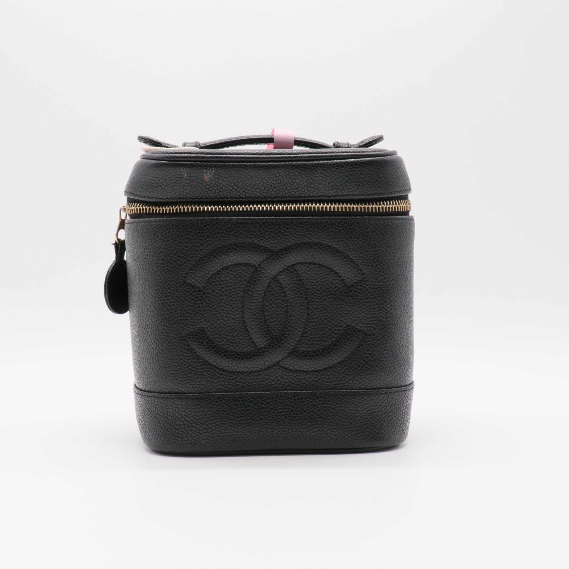 Caviar Cosmetic Vanity Bag Black twins