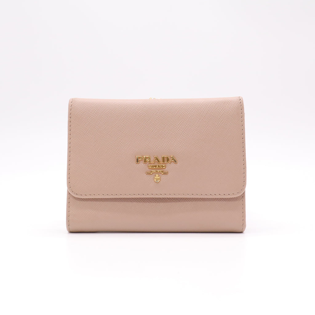 Prada Small Saffiano Leather Wallet W22100