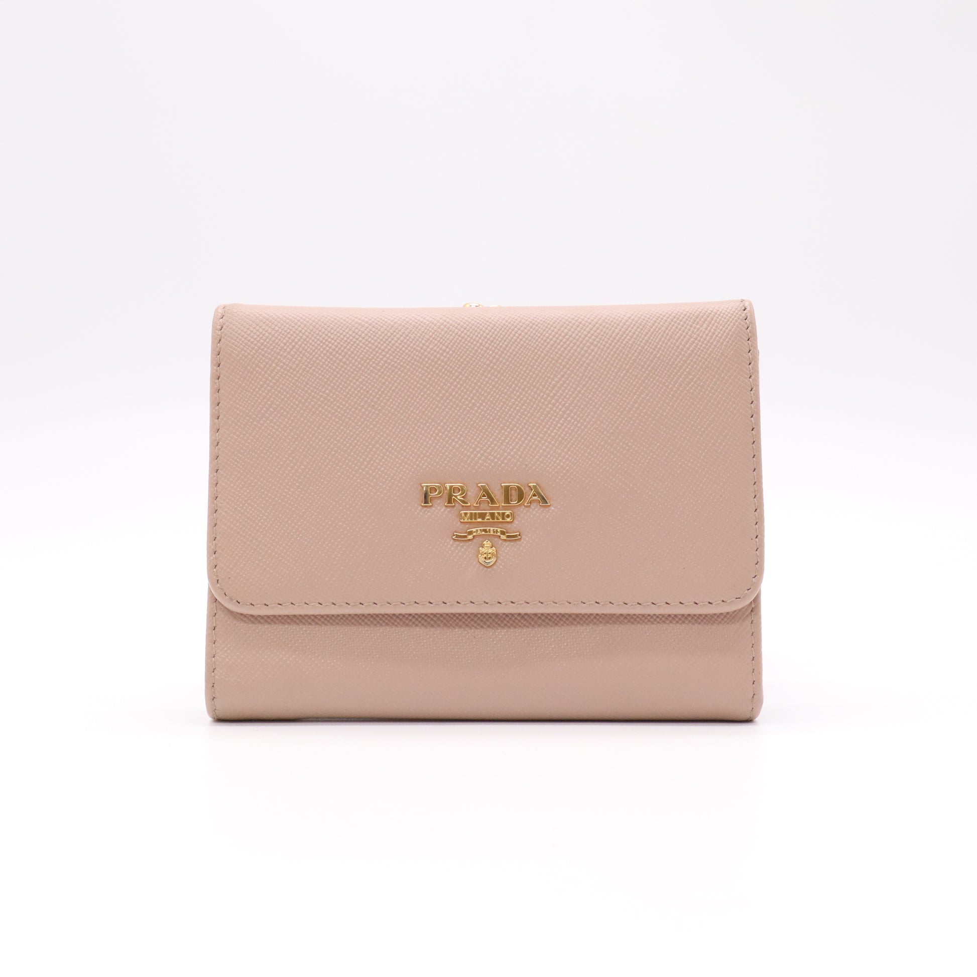 Prada Small Saffiano Leather Wallet W22100