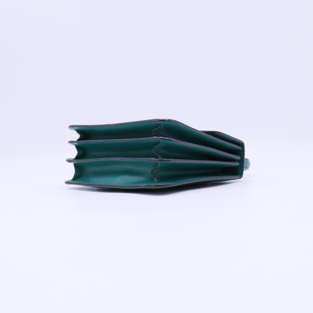 Bvlgari Calfskin Serpenti Forever Top Handle Emerald Green twins LDJ4620