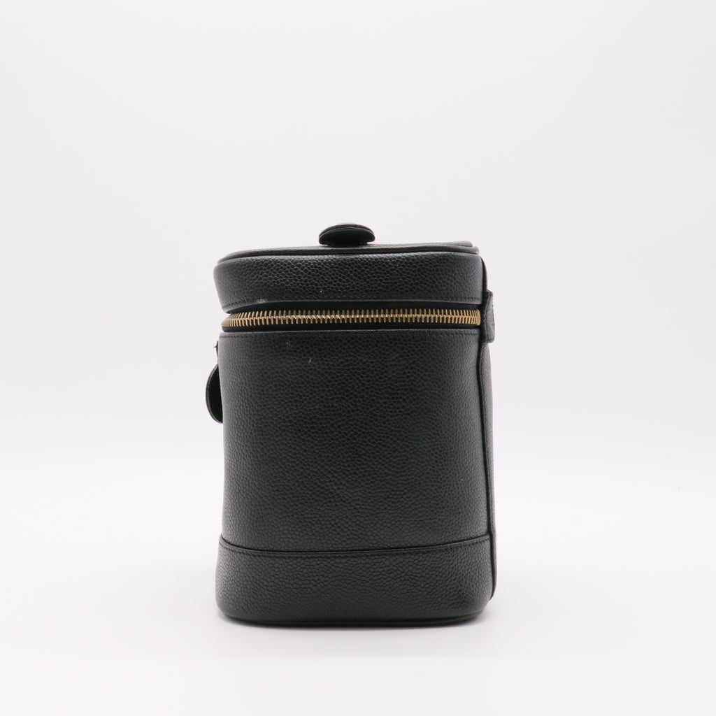 Caviar Cosmetic Vanity Bag Black twins