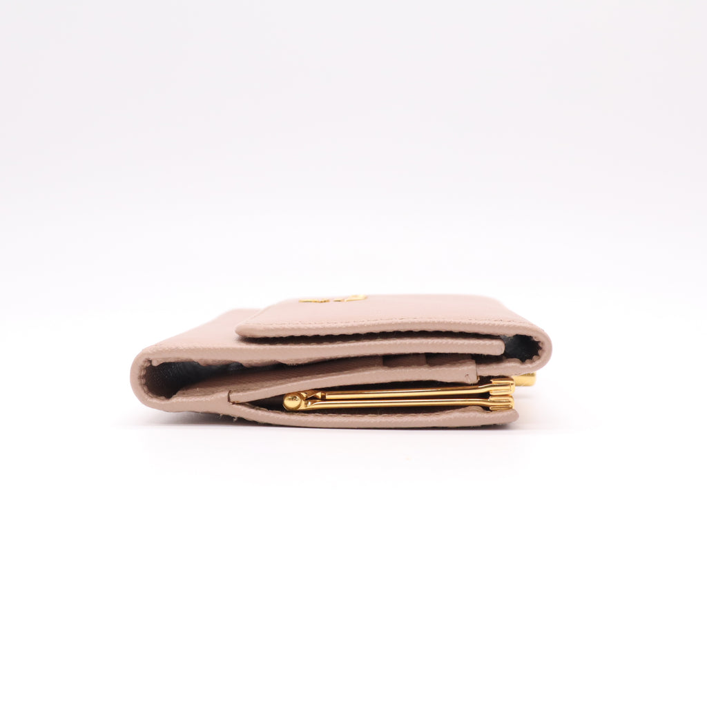 Prada Small Saffiano Leather Wallet W22100