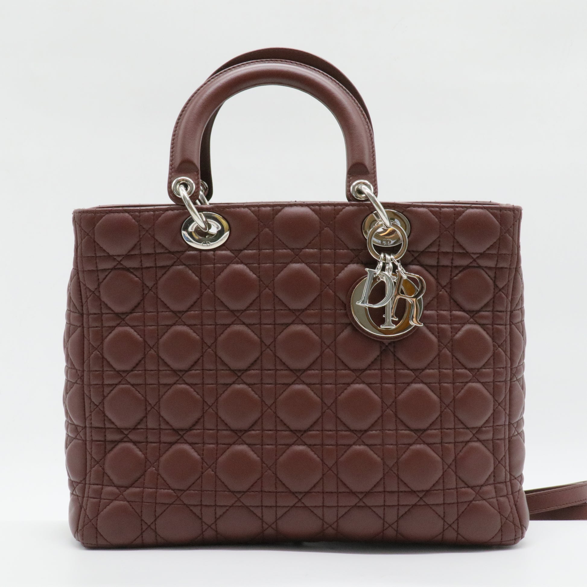 Lady Dior Bag Cannage Quilt Lambskin Large