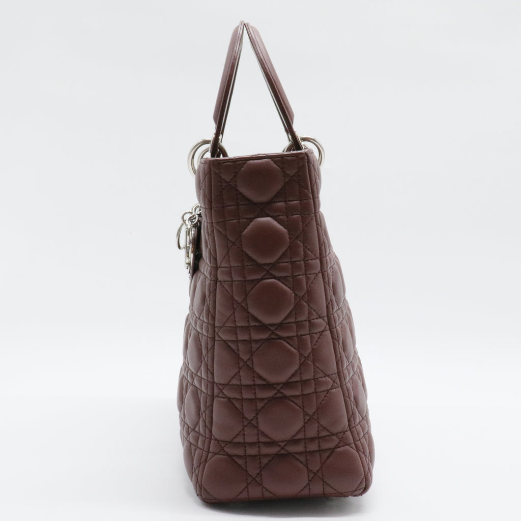 Lady Dior Bag Cannage Quilt Lambskin Large