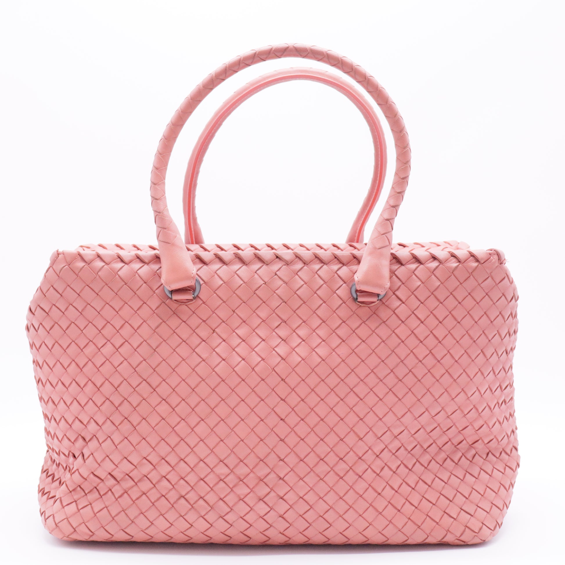 2-Pocket Convertible Tote Intrecciato Nappa Medium