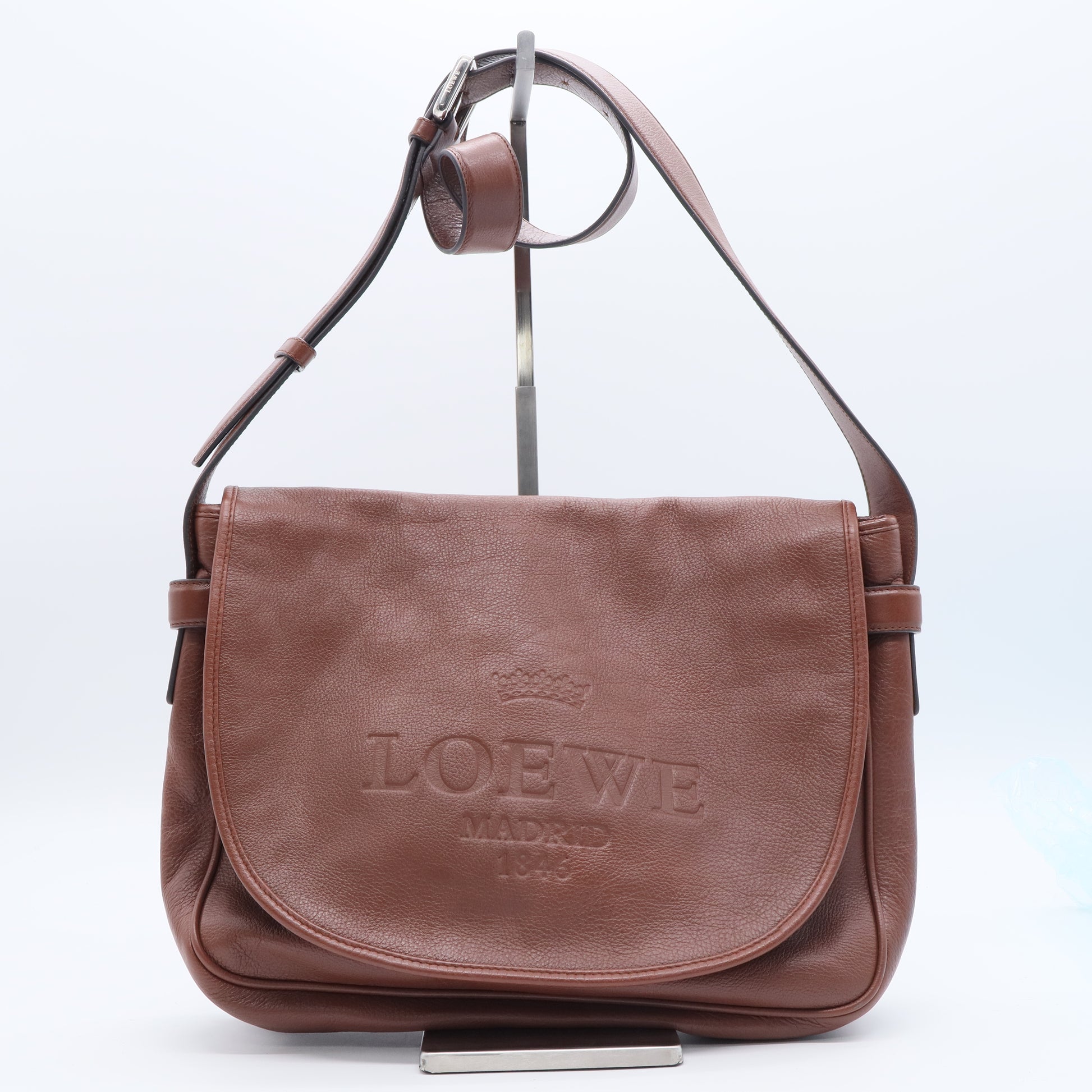 Prada Heritage Shoulder Bag brown twins