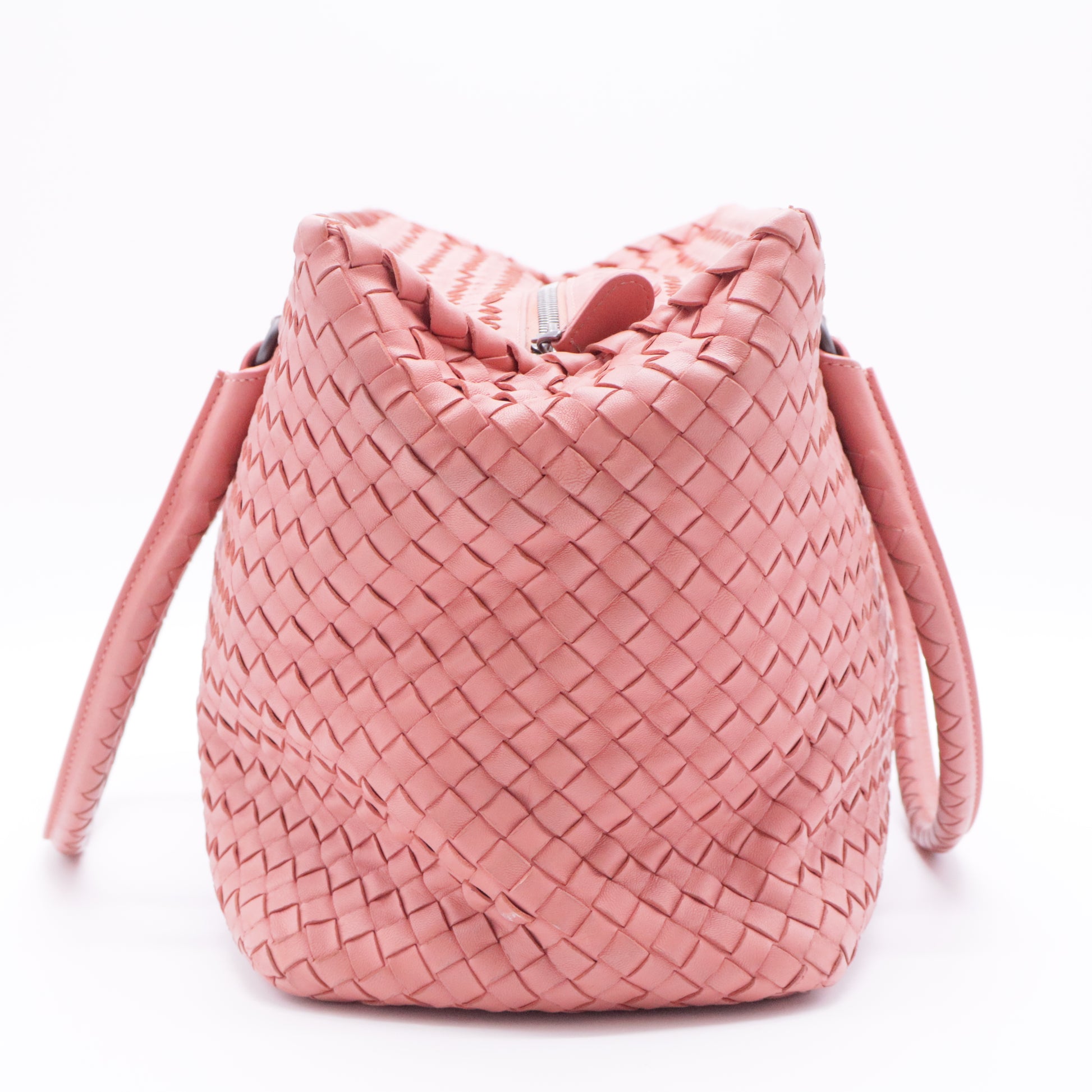 2-Pocket Convertible Tote Intrecciato Nappa Medium