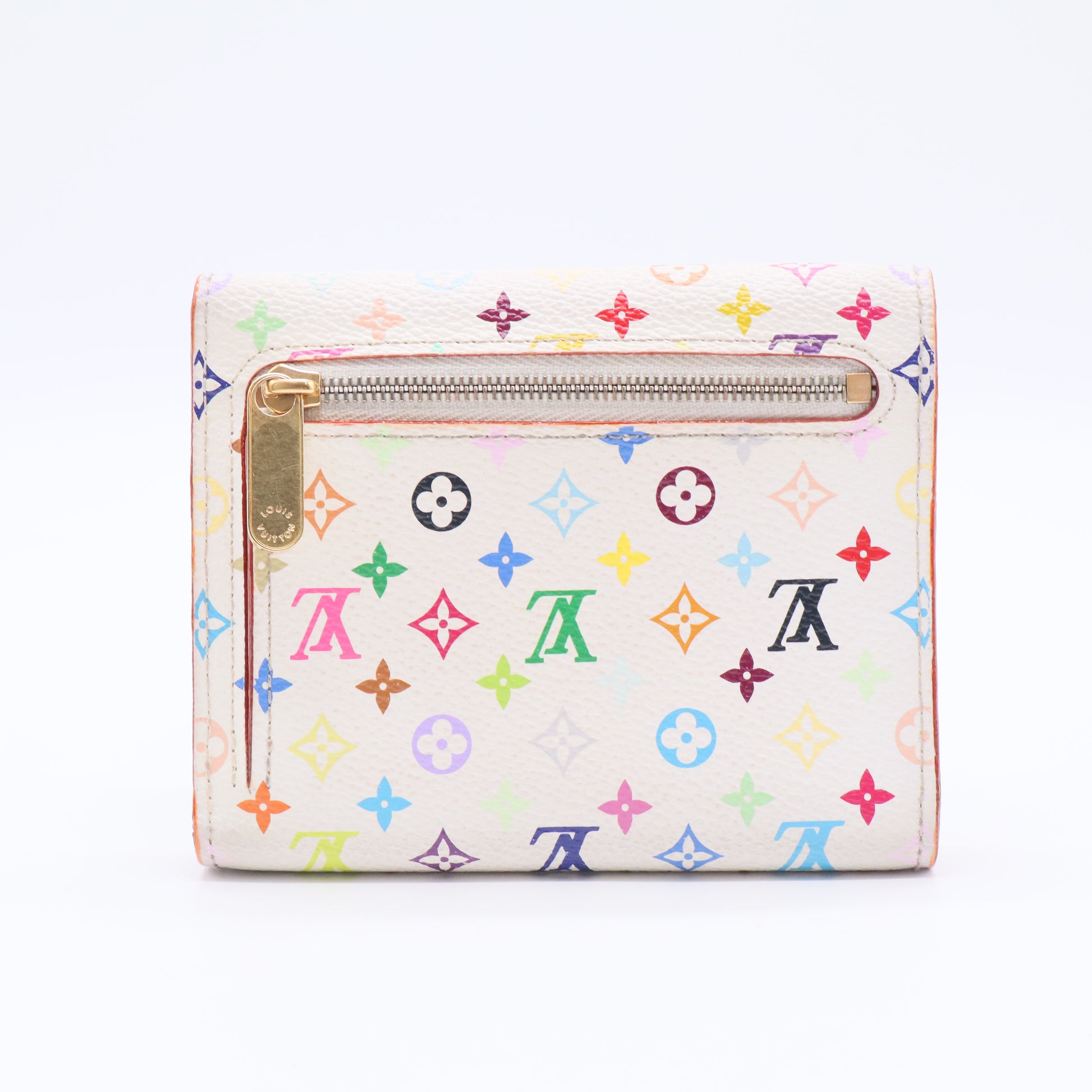 Multicolore Monogram Pattern Coated Canvas Koala Wallet