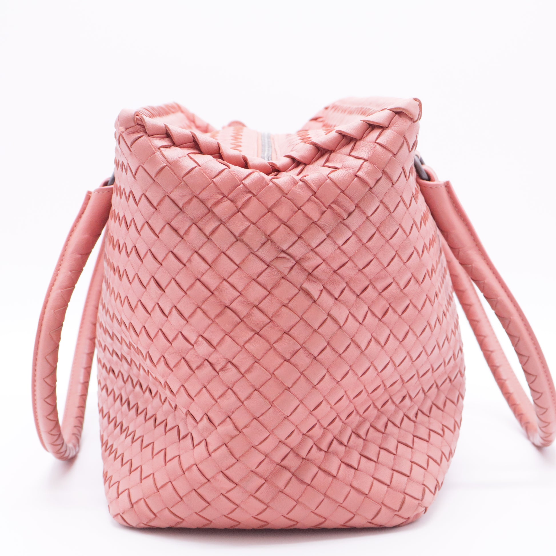2-Pocket Convertible Tote Intrecciato Nappa Medium