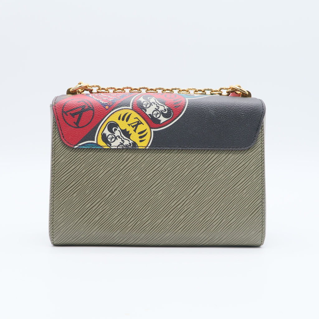 Limited Edition Canvas Kabuki Monogram Twist MM Bag twins
