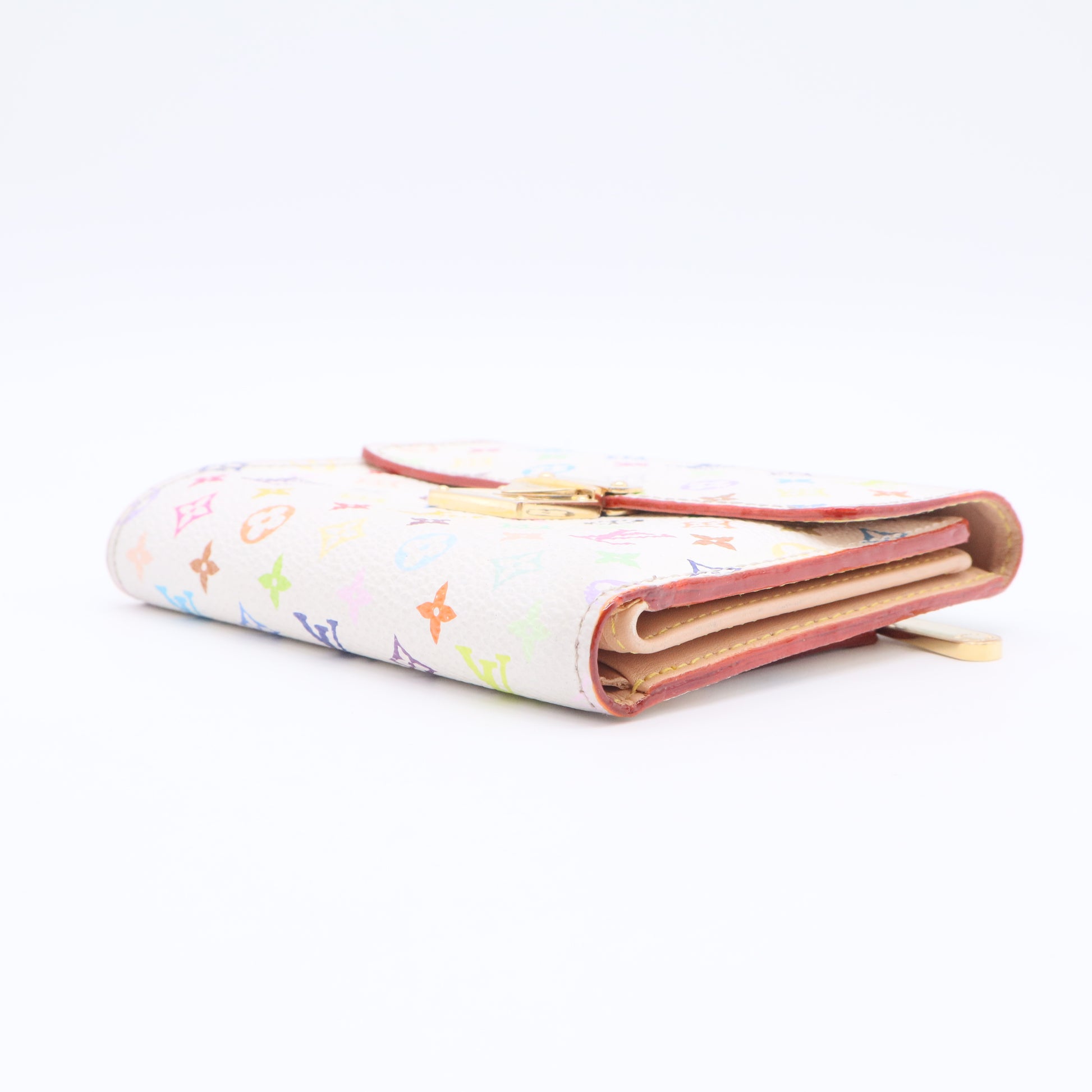 Multicolore Monogram Pattern Coated Canvas Koala Wallet