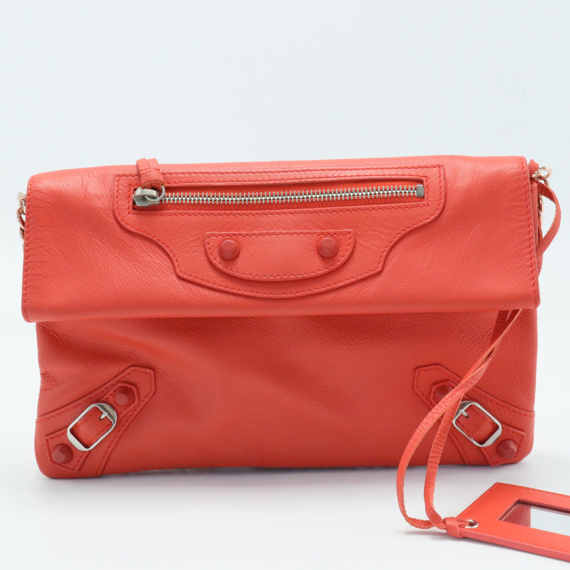 Envelope Clutch Giant Studs Leather