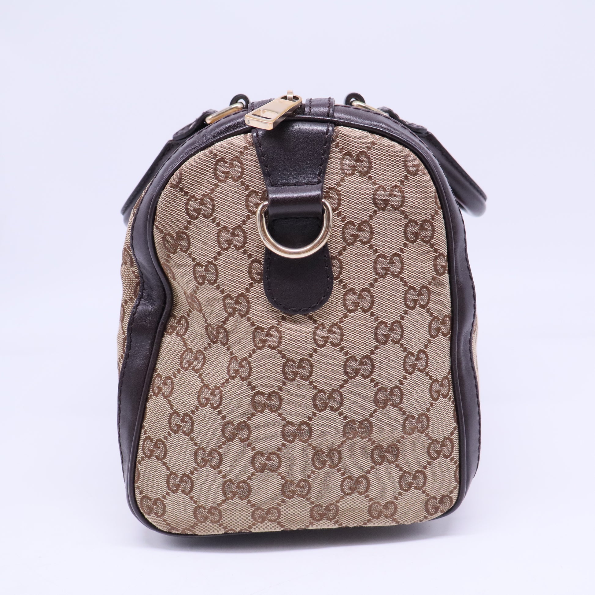 Vintage Web Boston Bag GG Canvas Medium B20325